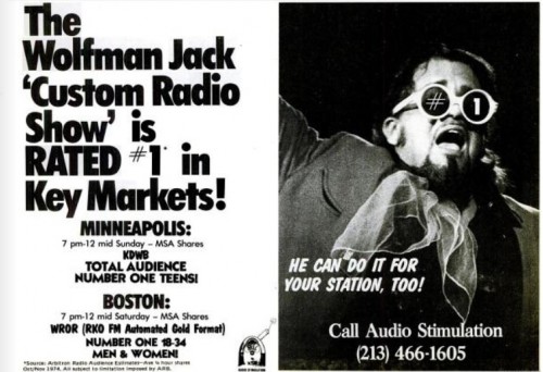 Wolfman Jack ‘Custom Radio Show.' ('Billboard' magazine, Feb. 22, 1975)