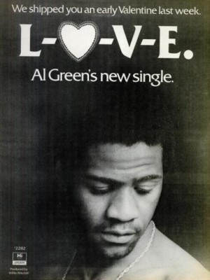 Al Green 'L-O-V-E.' ('Billboard' magazine, Feb. 22, 1975)