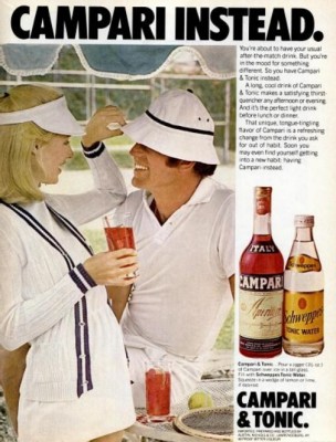 Campari & Tonic. ('New York' magazine, Apr. 28, 1975)