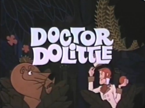 'Doctor Dolittle' cartoon title, 1970.