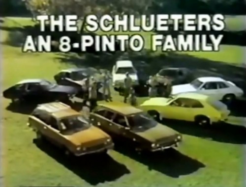 It seemed like a good idea at the time... (Ford Pinto commercial, 1979)