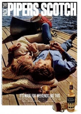 Pipers Scotch. ('New York' magazine, Apr. 28, 1975)