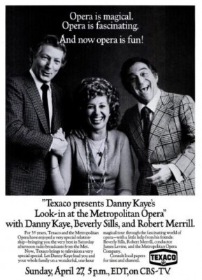 Texaco Presents Danny Kaye’s Metropolitan Opera. ('New York' magazine, April 28, 1975)