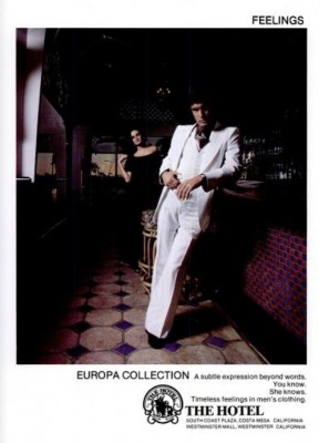 The Hotel ‘Europa Clothing Collection.' ('Orange Coast' magazine, Jan. 1978)