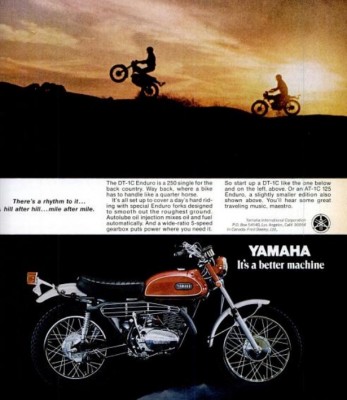 Yamaha Enduro ‘A Better Machine.' ('Popular Science' magazine, April, 1970)