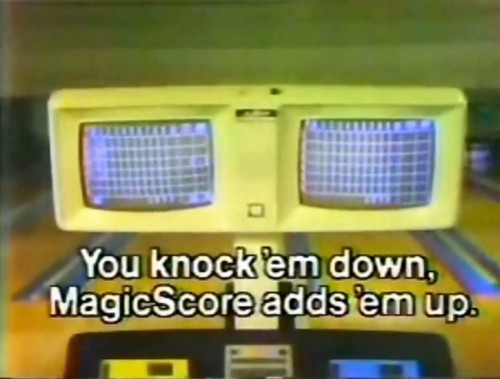 "Lights up when you make that spare!" (AMF MagicScore bowling commercial, 1977)