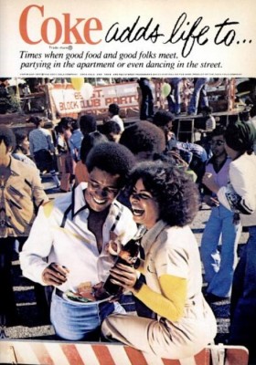 Coke ‘Block Party.' ('Jet' magazine, July 14, 1977)