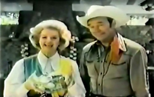 Ranch-style salad dressin' with Roy & Dale. Trigger not present. (Seven Seas commercial, 1973)