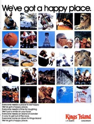 Kings Island ‘Happy Place.' ('Cincinnati' magazine, May, 1975)