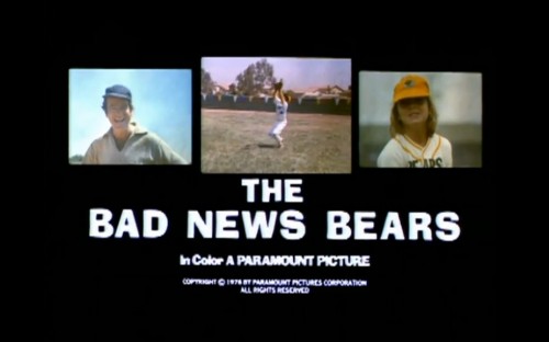 'The Bad News Bears' trailer title, 1976