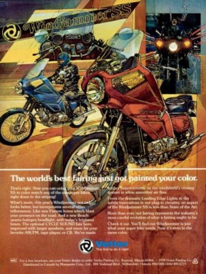 Vetter Motorcycle Windjammer. ('American Motorcyclist' magazine, June, 1978)