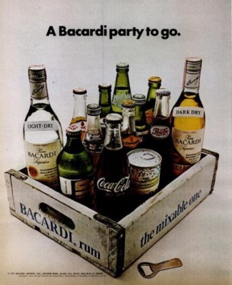 A Bacardi Party. ('LIFE' magazine June 16, 1972)