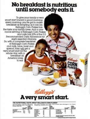 Kellogg’s Corn Flakes. ('Ebony' magazine, July, 1978)