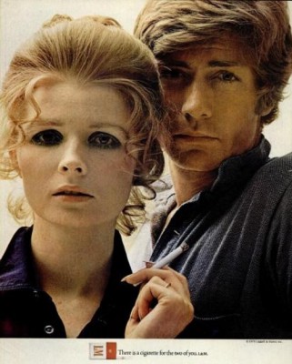 L&M Cigarettes ‘Serious Couple.' ('LIFE' magazine, June 19, 1970)