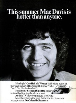 Mac Davis ‘One Hell Of A Woman.' ('Billboard' magazine, June 22, 1974)