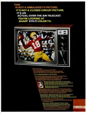 Sharp ‘Eye-Fi’ Color TV. ('LIFE' magazine, November 13, 1970)