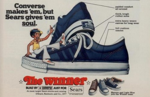 ‘The Winner’ Converse Shoes For Sears. ('Boy's Life' magazine, August, 1977)