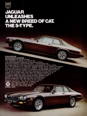 Jaguar S-Type ‘New Breed.' ('New York' magazine, September 13, 1976)