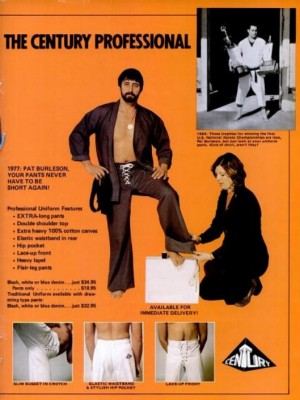 Karate Uniform ‘The Century Professional.' ('Black Belt' magazine, September, 1977)