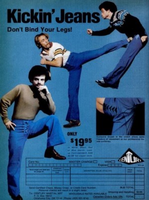 Kickin' Jeans. ('Black Belt' magazine, August, 1978)