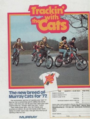 Murray Cat Bikes. ('Boy's Life' magazine, August, 1977)