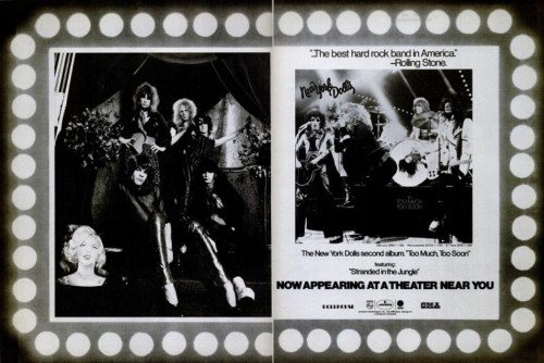 New York Dolls ‘Too Much, Too Soon.' ('Billboard' magazine, June 22, 1974)