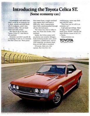 Toyota Celica ST. ('LIFE' magazine, August 20, 1971)