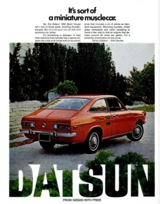 Datsun ‘Miniature Musclecar.' ('LIFE' magazine, June 09, 1972)