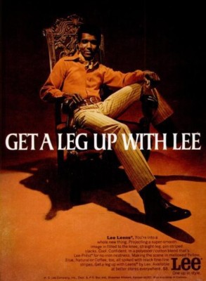 Lee ‘Leens’ Slacks. ('Ebony' magazine, September, 1970)