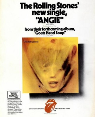 The Rolling Stones ‘Angie.' ('Billboard' magazine, September 08, 1973)