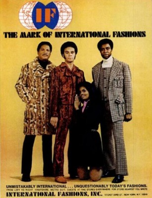 International Fashions’ Metro Suits. ('Ebony' magazine, September, 1970)