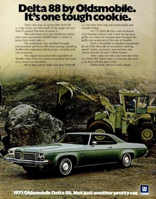 ’73 Oldsmobile Delta 88. ('LIFE' magazine, October 06, 1972)