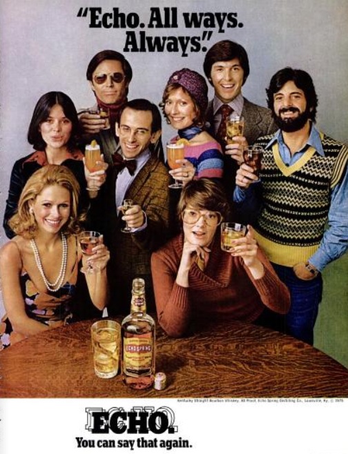 Echo Spring Whiskey ‘All Ways.' ('Cincinnati' magazine, October, 1975)