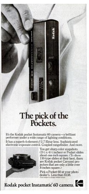 Kodak, ‘Pick Of The Pockets.' ('New York' magazine, October 15, 1973)