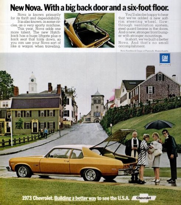 The 1973 Chevy Nova. ('LIFE' magazine, November 17, 1972)