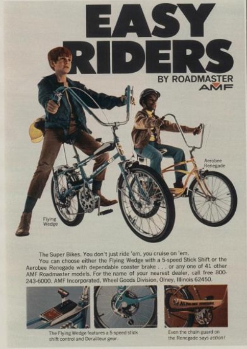AMF Roadmaster Super Bike ‘Easy Riders.' ('Boy's Life' magazine, October, 1970)