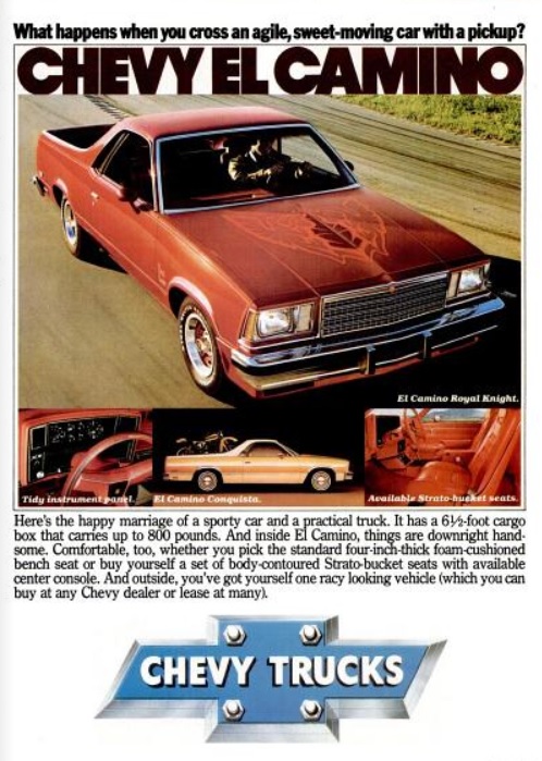 Chevy El Camino. ('Popular Mechanics' magazine, November, 1978)