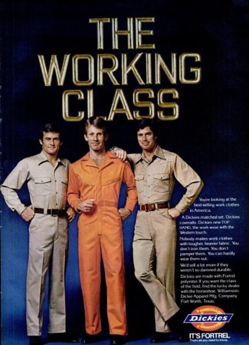 Dickies ‘Working Class’ Wear. ('Popular Mechanics' magazine, November, 1978)
