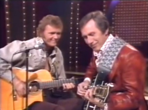 Jerry Reed & Chet Atkins making strings sing, 1976.