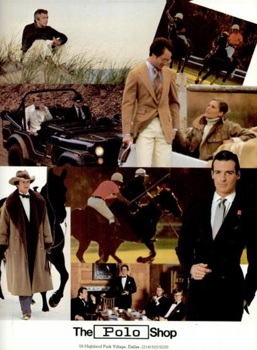 The Polo Shop, Dallas, TX. ('Texas Monthly' magazine, November, 1979)