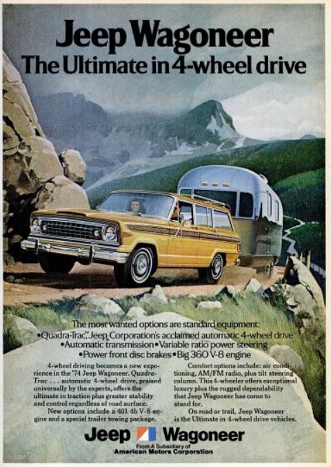 AMC’s Jeep Wagoneer. ('Popular Science' magazine, December, 1973)