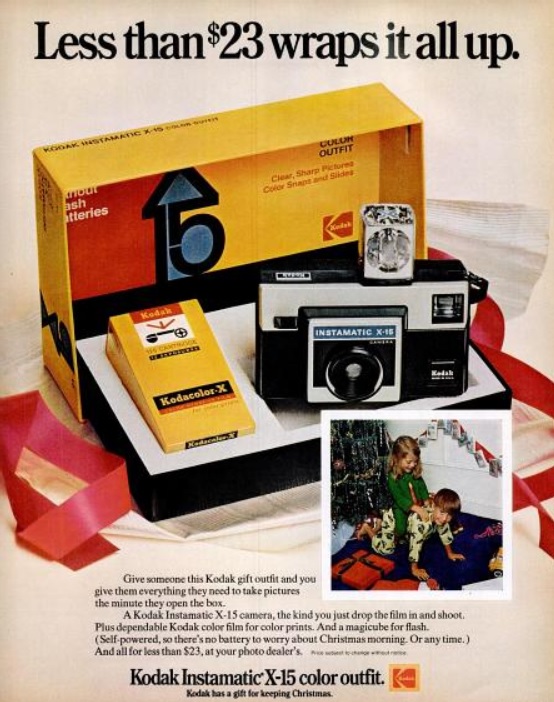 Kodak Instamatic Christmas. ('LIFE' magazine, December 01, 1972)