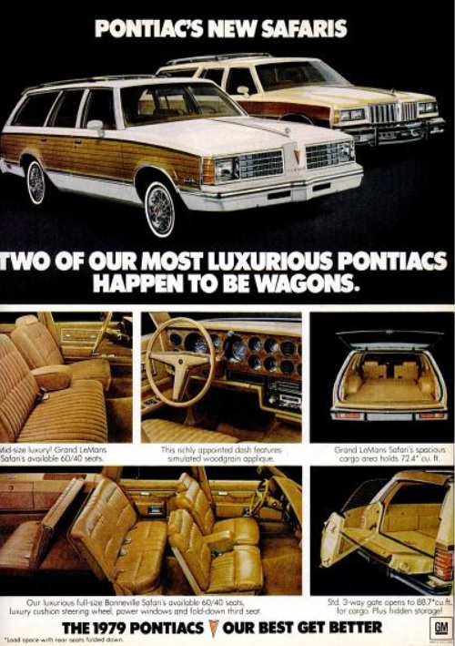 Pontiac Safari Wagon. ('Popular Mechanics' magazine, November, 1978)