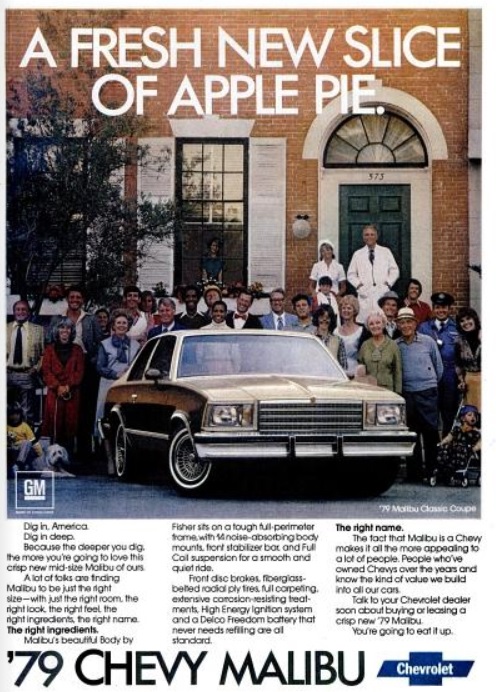 ’79 Chevy Malibu, ‘Apple Pie.' ('Popular Mechanics' magazine, November, 1978)