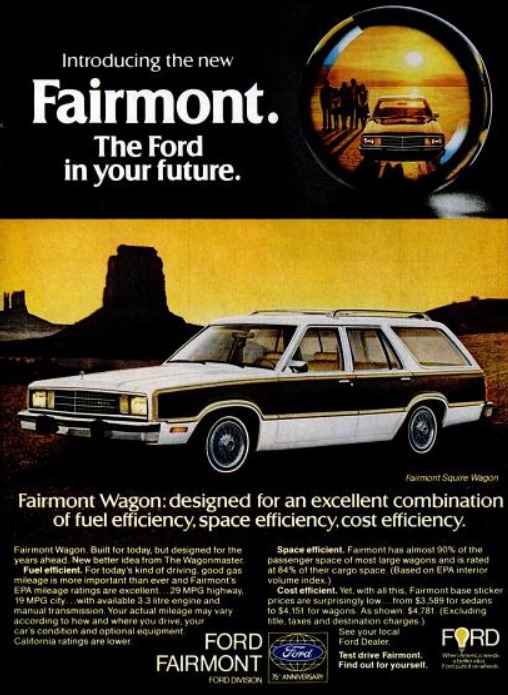 Ford Fairmont Wagon. ('Popular Mechanics' magazine, December, 1977)