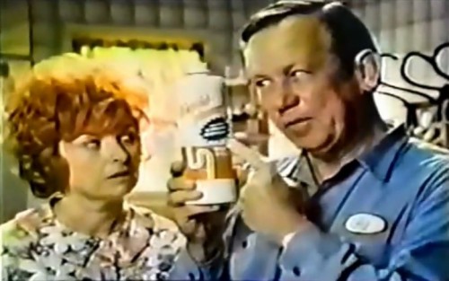 Allan 'Sam the Butcher' Melvin moonlighting for Liquid-Plumr, 1973.