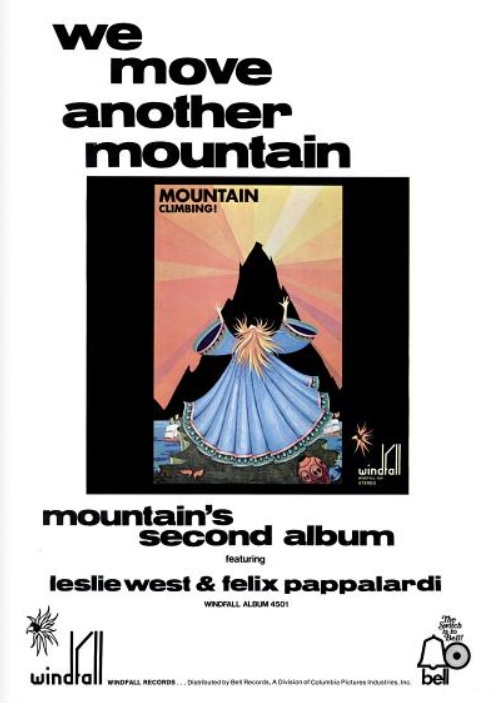 Climbing! (Mountain's Second L.P.) ('Billboard' magazine, March 14, 1970)
