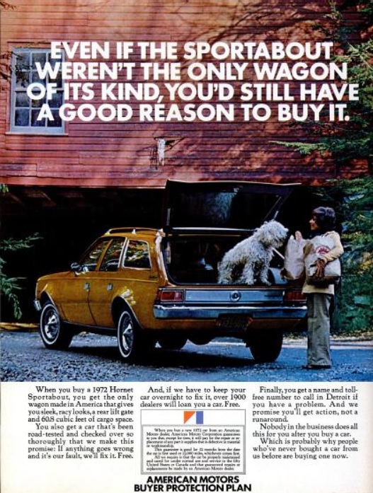 American Motors' Hornet Sportabout Wagon ('New York' magazine, April 17, 1972)