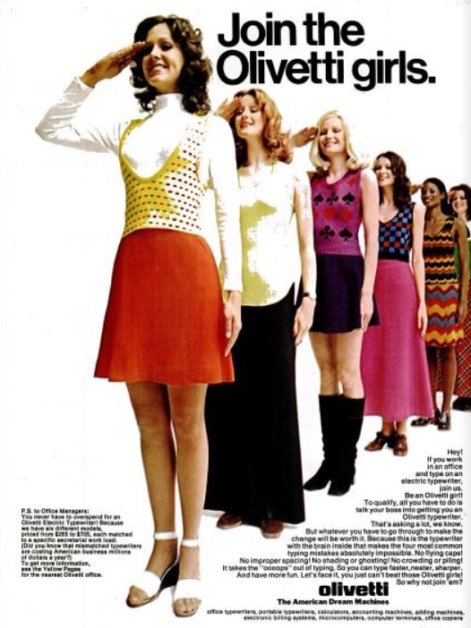 Join The Olivetti Girls ('New York' magazine, April 17, 1972)