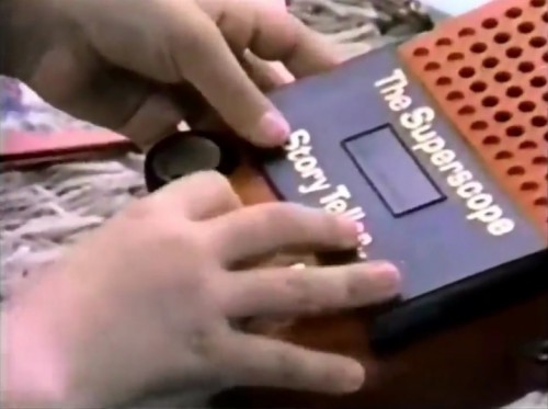 Books on tape in its infancy. (Superscope Story Teller commercial, 1978)